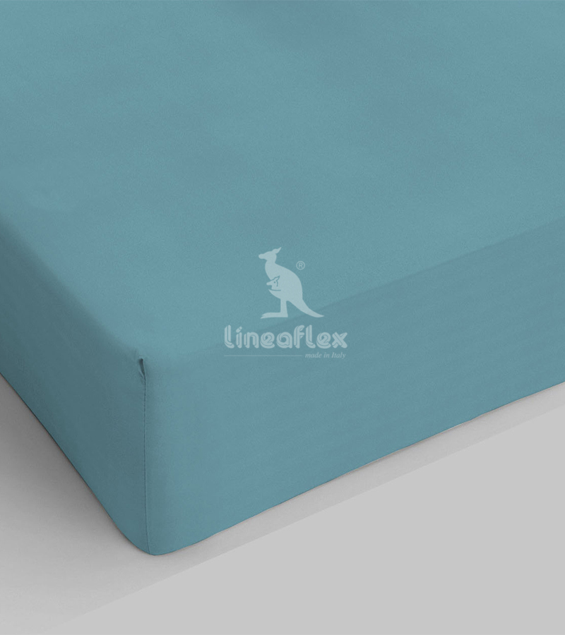 Lenzuolo Matrimoniale Bossi - Cotone, Azzurro Chiaro, 175x200 Cm - Foto 11