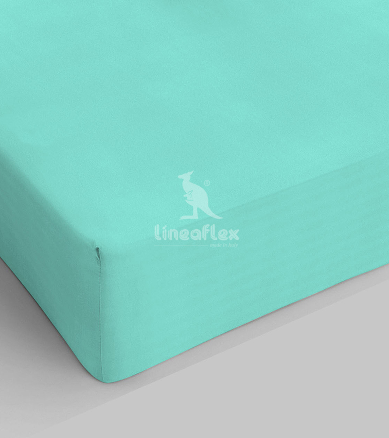 Lenzuolo Matrimoniale Bossi - Cotone, Azzurro Chiaro, 175x200 Cm - Foto 3