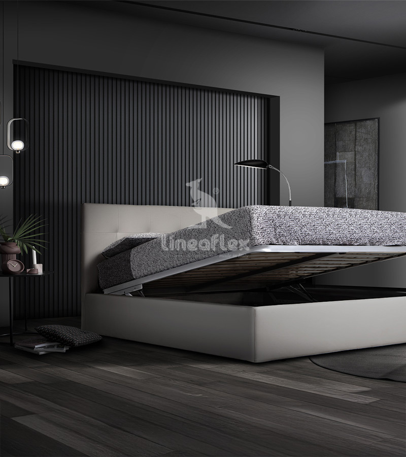 Letto-Desire_Ambientata Letto imbottito con rete in appoggio DESIRÈ - immagine 2